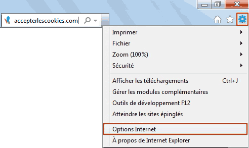 Internet Explorer paramètres